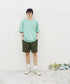 H178 / 着用サイズ:L Sea Green Heather